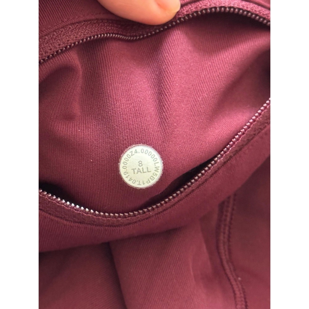 Lululemon Women's Speed Up Tight Red Maroon Full-On Luxtreme‎ Size 8 Tall - Picture 4 of 11